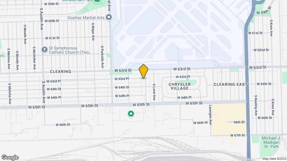 6336 S Long Ave Map and Location Details