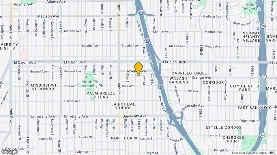 4155 Illinois St Map and Location Details