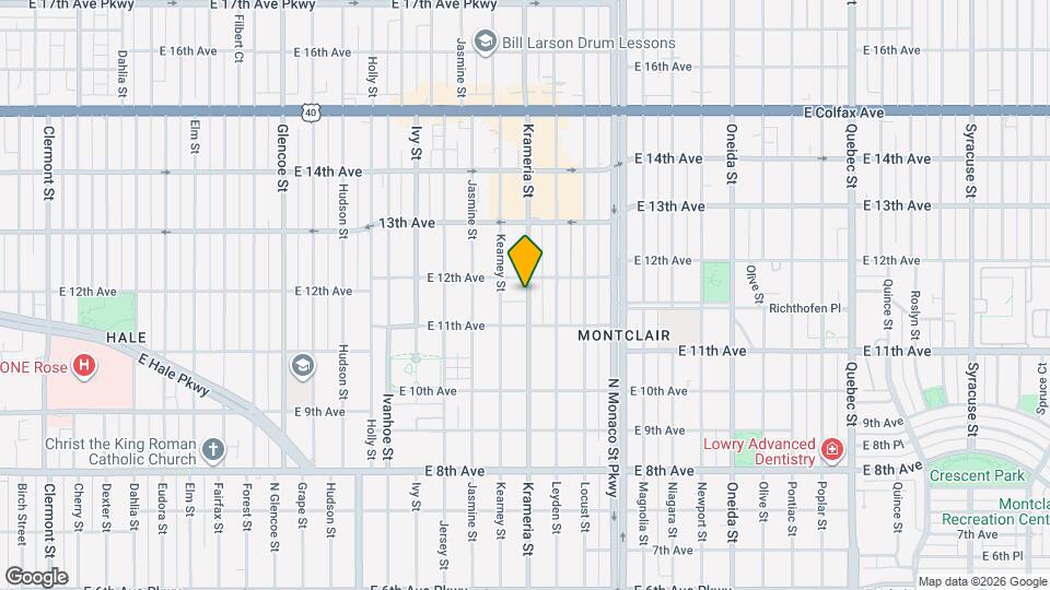1159 Krameria St Map and Location Details