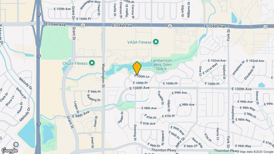 1202 E 100th Ln Map and Location Details