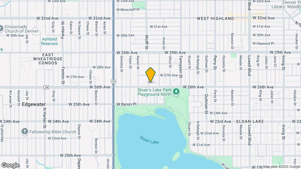 4641 W 26th Ave Map and Location Details