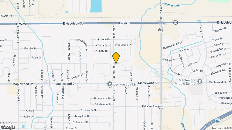 1144 N Hazel St Mapa y Detalles de la Ubicación
