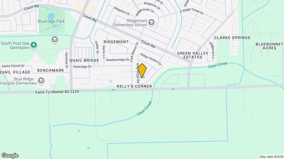 16711 Hollow Ridge Dr Map and Location Details