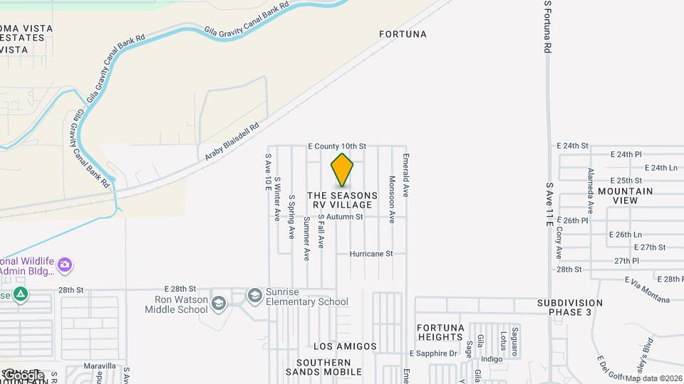 10237 S Avenida Compadres, Unit Casita Map and Location Details