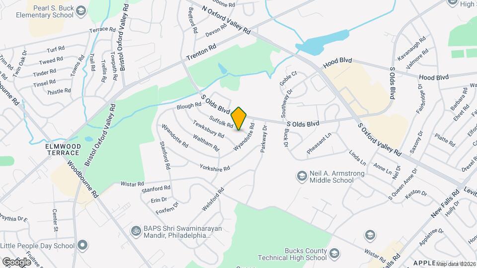 234 Suffolk Rd Map and Location Details