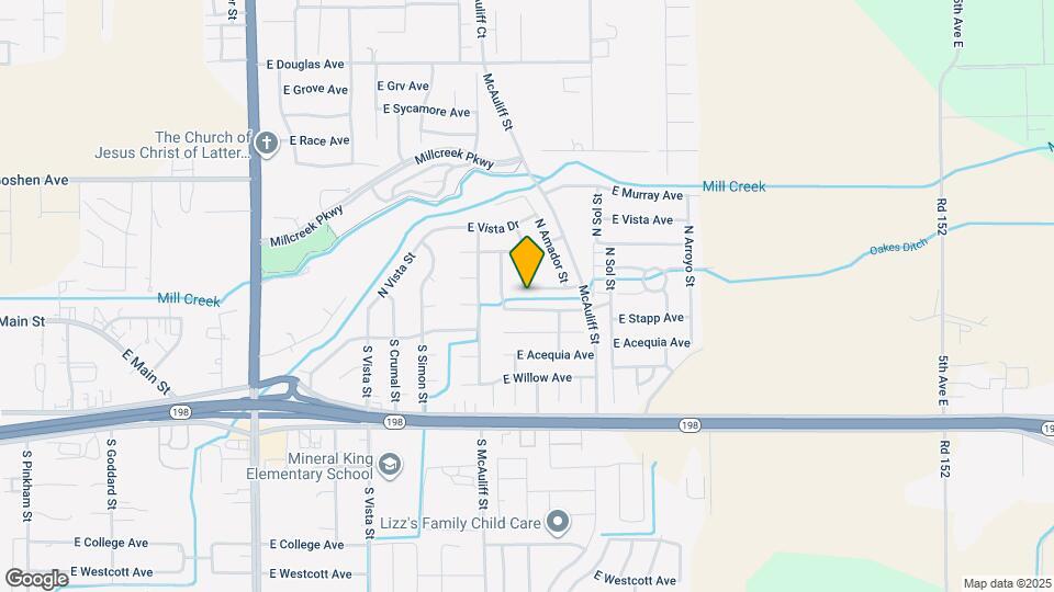 3835 E Oak Ave Map and Location Details