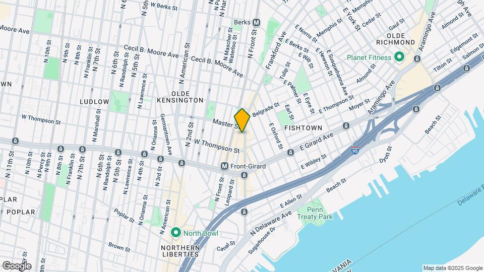1324 Frankford Ave Map and Location Details