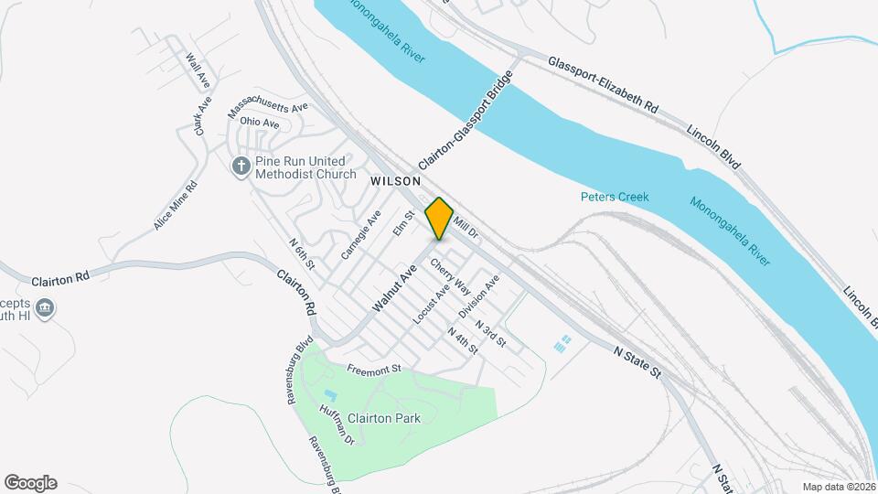 428 Glenn St Map and Location Details