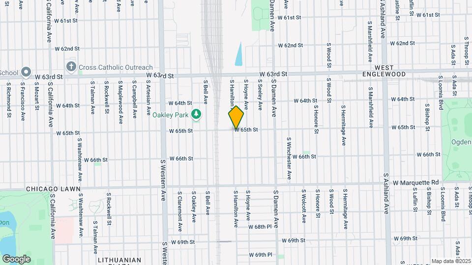 6501 S Hamilton Ave Map and Location Details