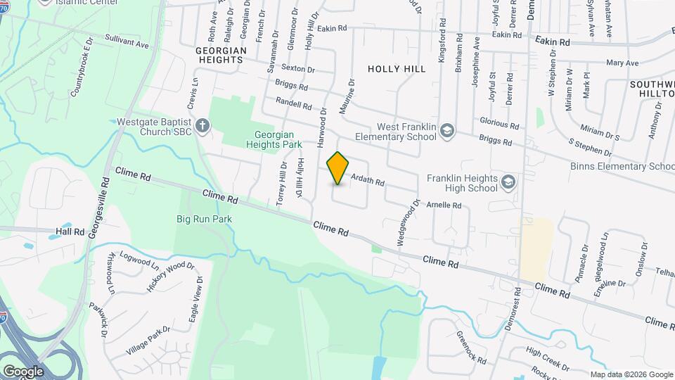 1094 Lexmont Rd Map and Location Details