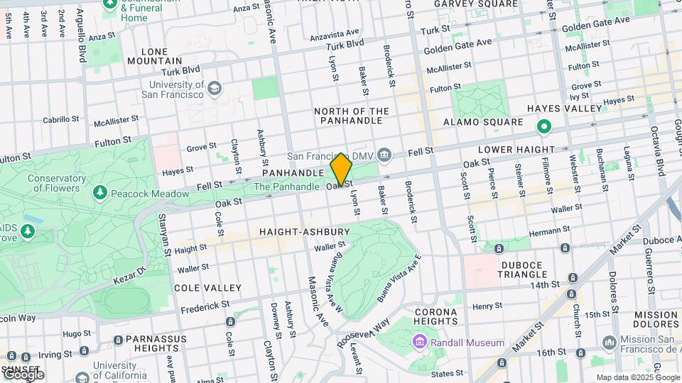 1445 Oak St Map and Location Details