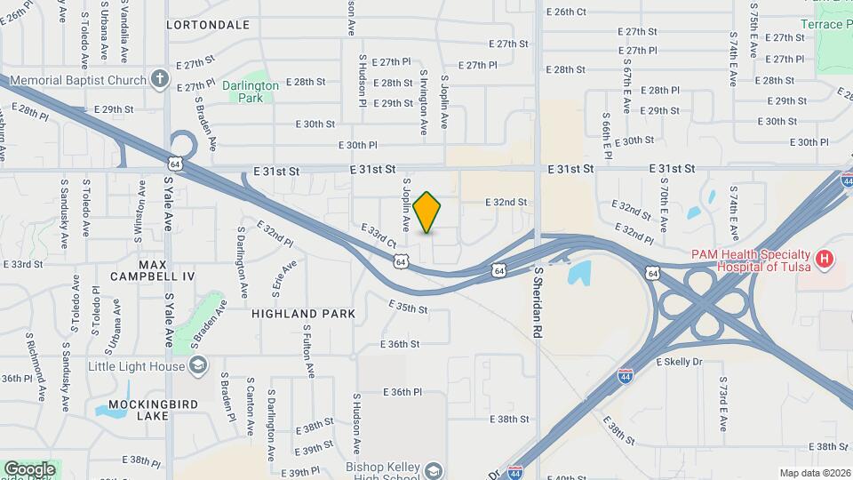 5941 E 33rd Ct Map and Location Details