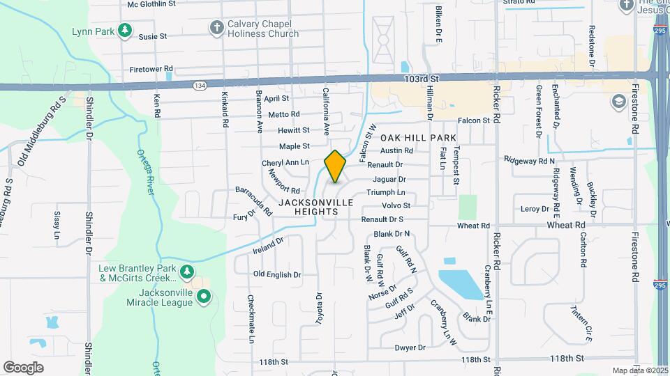 5833 Jaguar Dr W Map and Location Details