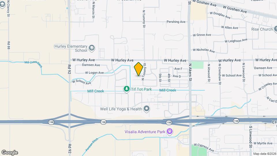 5936 W Oak Ave Map and Location Details