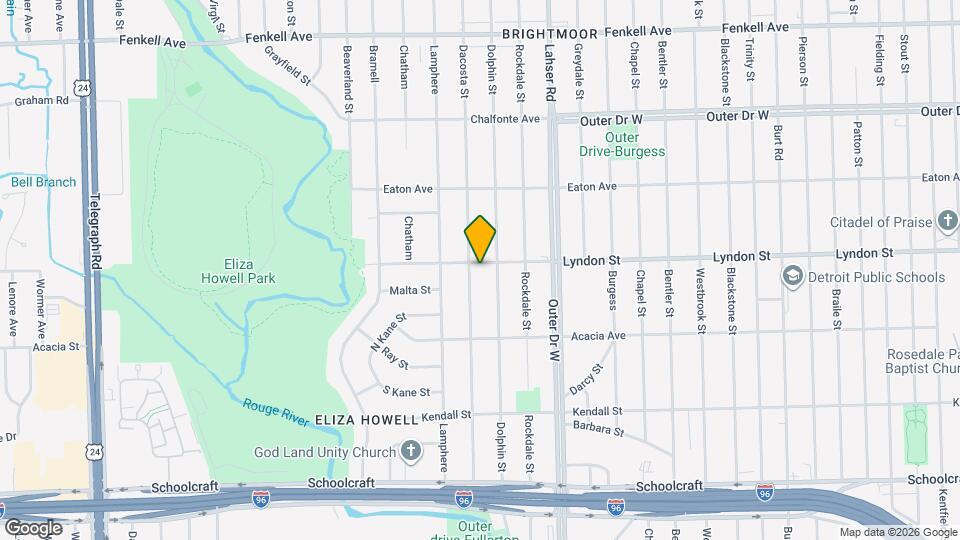 22241 Lyndon St Map and Location Details