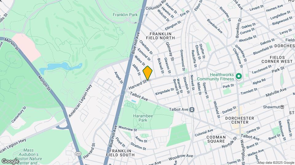 206 Harvard St Map and Location Details