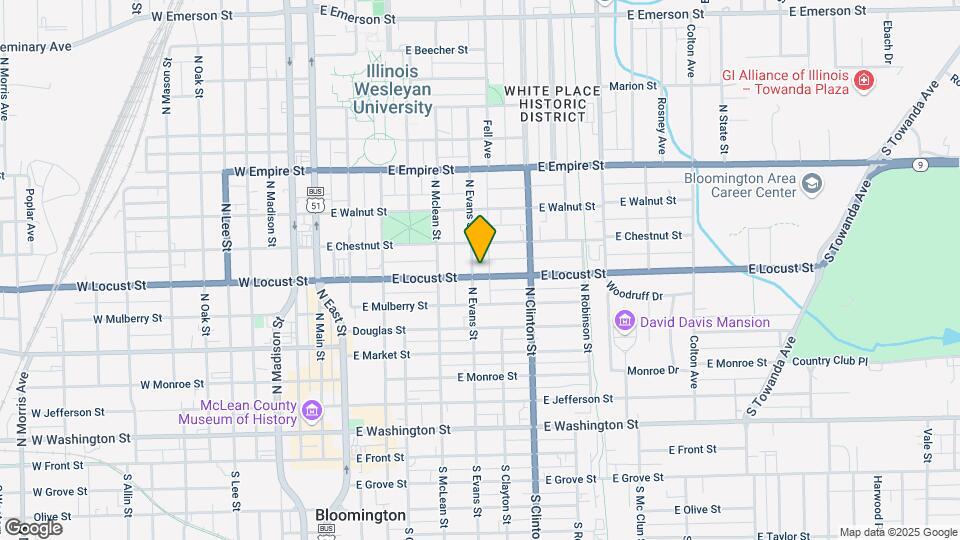 502 E Locust St Map and Location Details