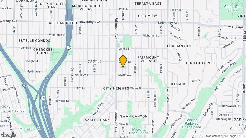 3543 44th St Map and Location Details