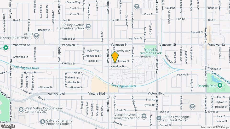 6614 Sylvia Ave Map and Location Details