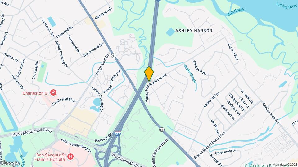 75 Ashley Hall Plantation Rd Map and Location Details
