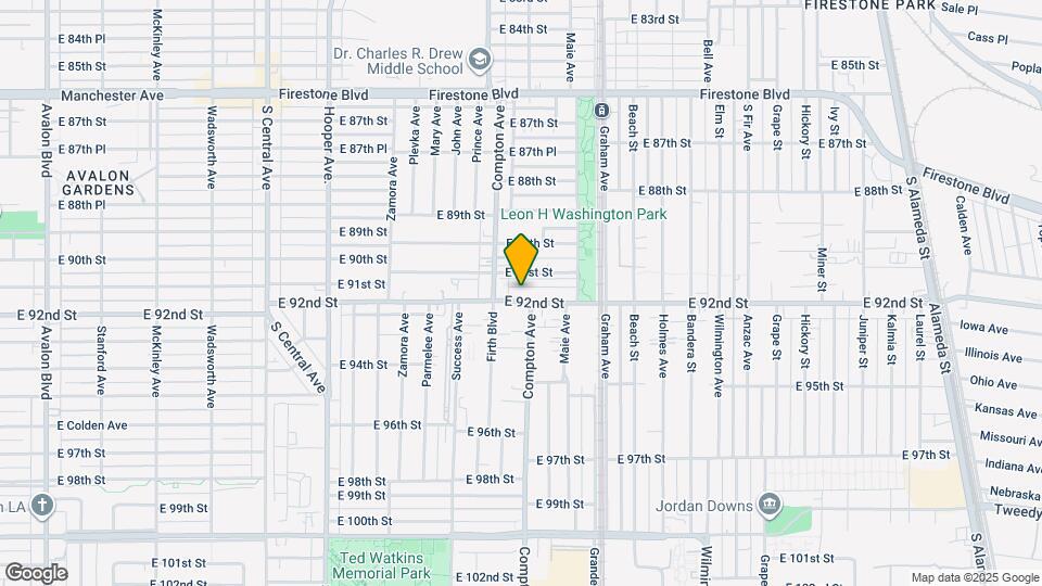 1531 E 92nd St Map and Location Details