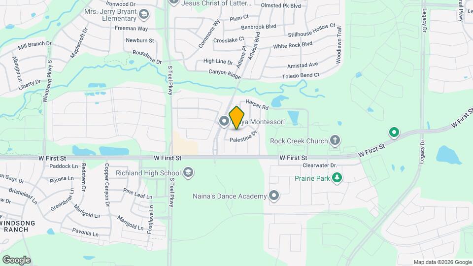 1312 Nacona Dr Map and Location Details