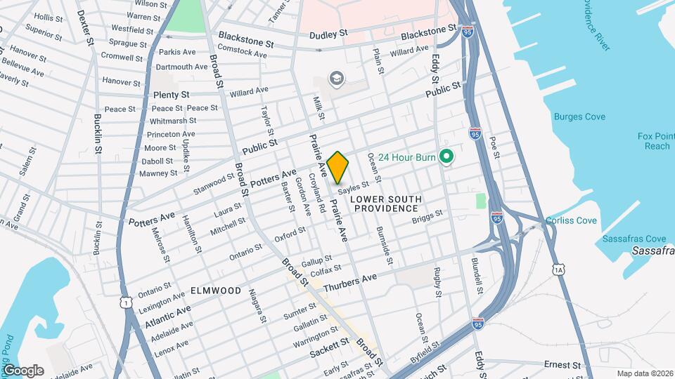 383 Sayles St, Unit 2 Map and Location Details