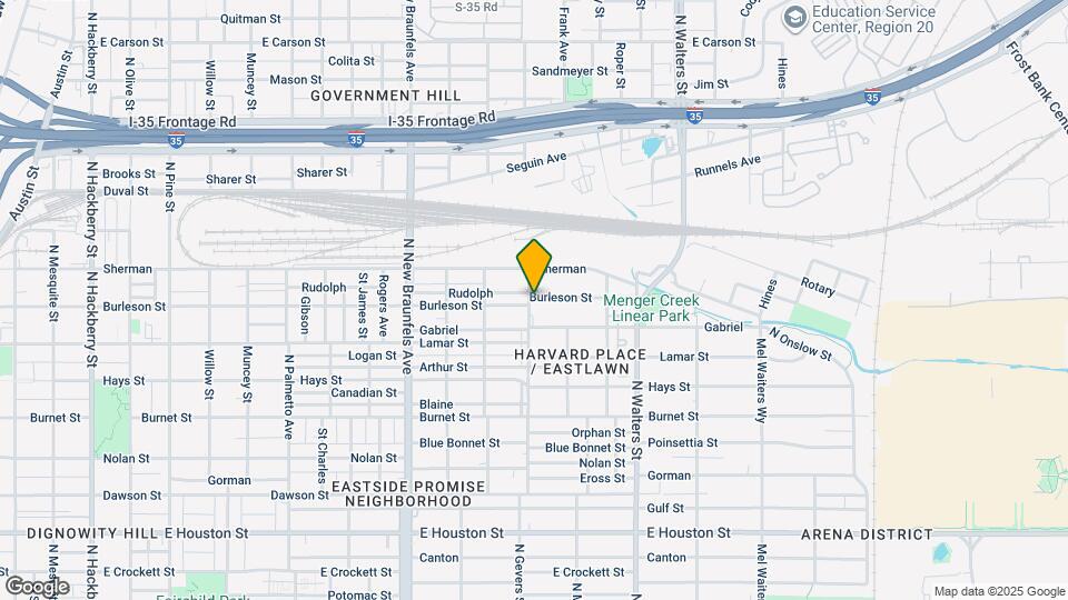 1418 Burleson St Map and Location Details