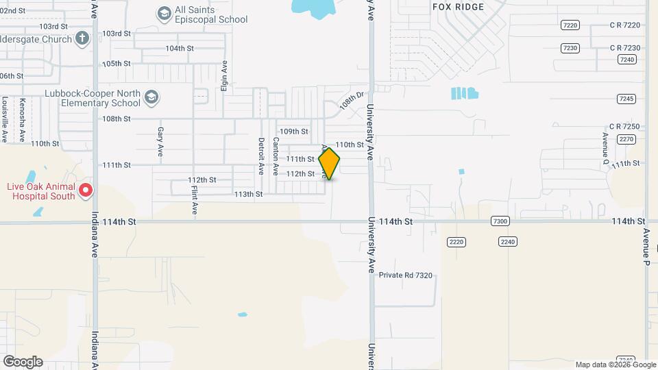 11207 Akron Ave Map and Location Details