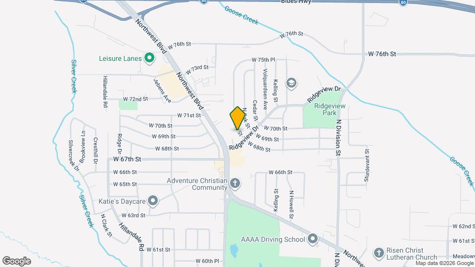 6904 N Pine St Map and Location Details