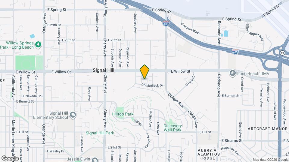 2514 E Willow St Map and Location Details