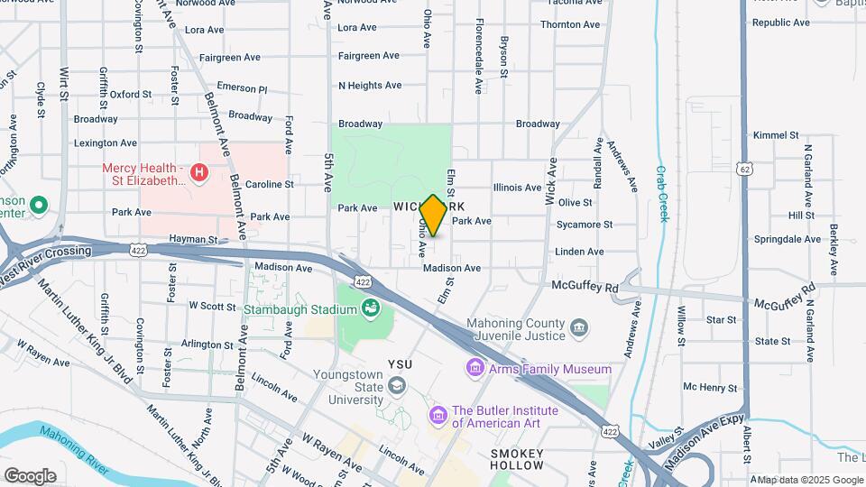 833 Ohio Ave Map and Location Details