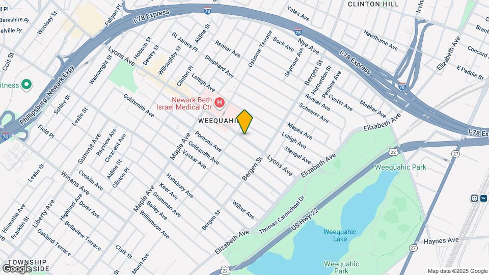 119 Lyons Ave, Unit Floor 3 Map and Location Details