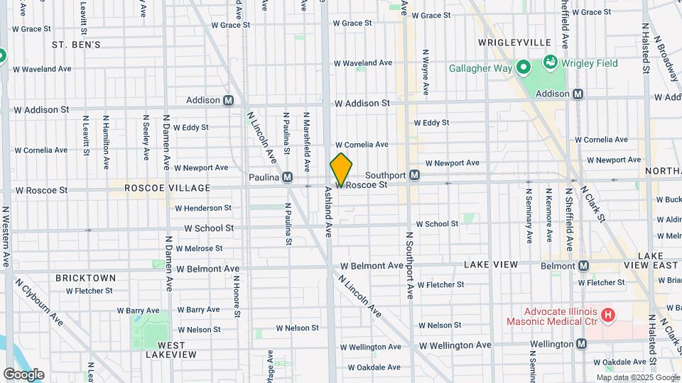 1541 W Roscoe St, Unit 2 Mapa y Detalles de la Ubicación