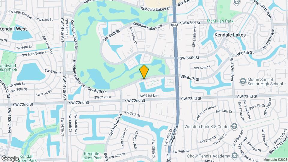 13932 Kendale Lakes Dr Map and Location Details