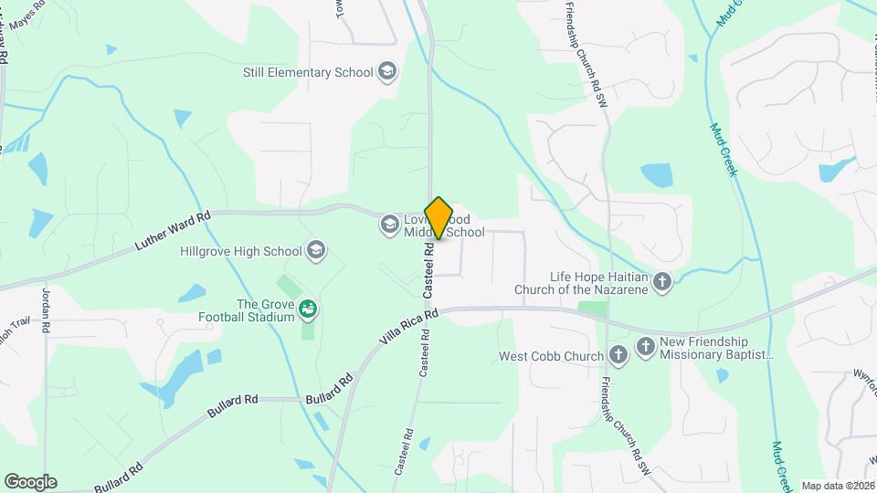 1135 Casteel Rd Map and Location Details