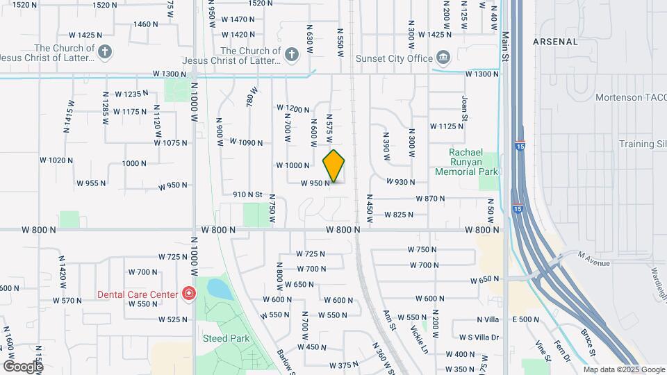 553 W 950 N Map and Location Details