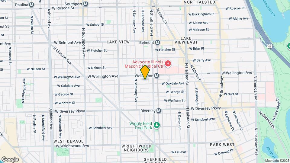 1028 W Oakdale Ave Map and Location Details