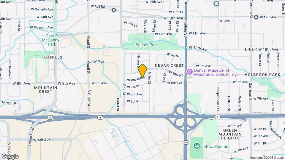 10500 W 8th Ave Map and Location Details