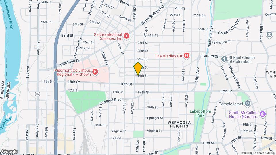 1208 19th St Map and Location Details