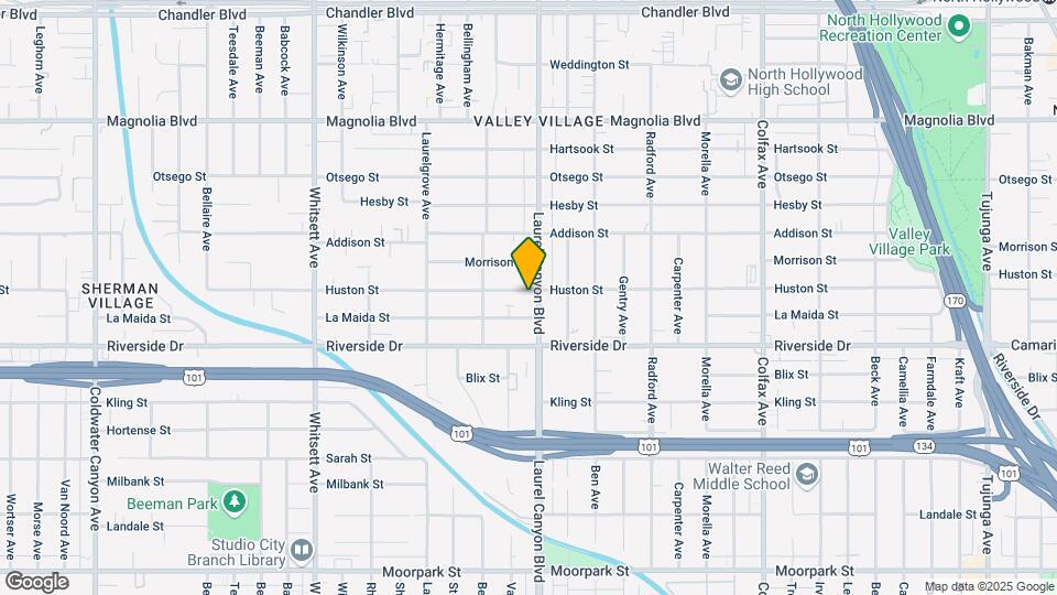Laurel Canyon Lofts Map and Location Details