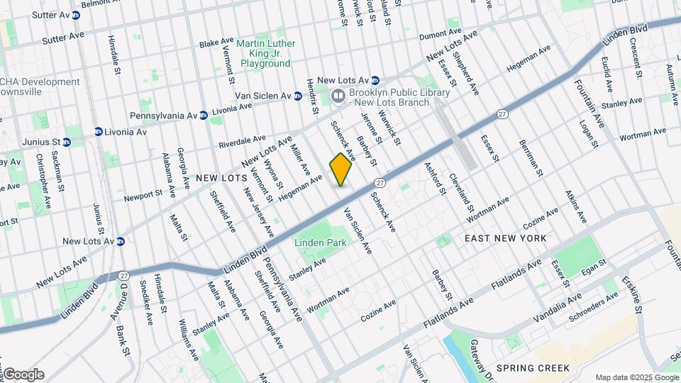 763 Van Siclen Ave-Unit -2F Map and Location Details