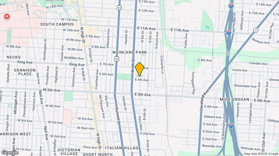 1249 N 5th St Map and Location Details
