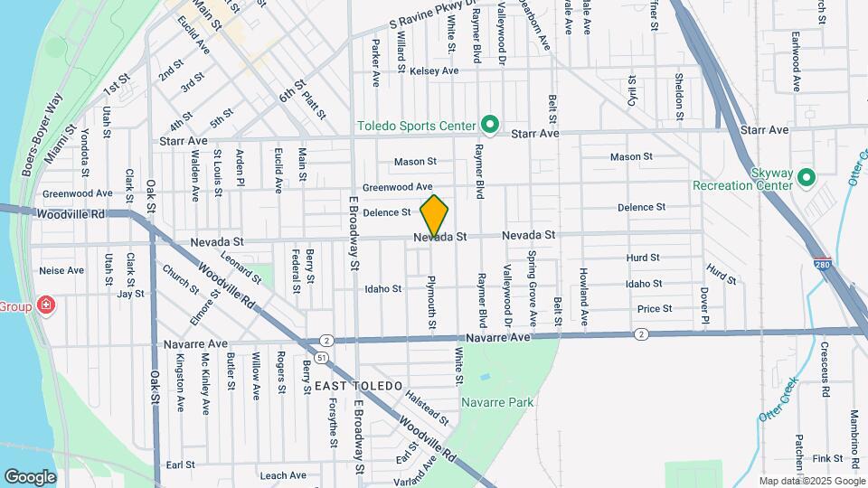 1304 Nevada St Mapa y Detalles de la Ubicación