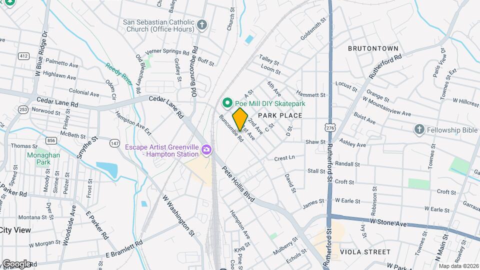 1522 Buncombe Rd Map and Location Details