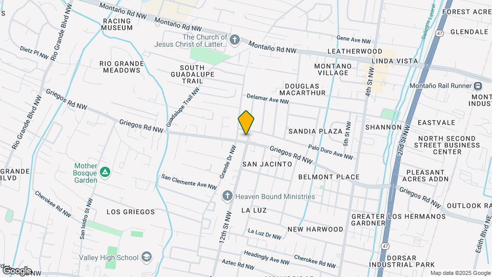 1203 Griegos Rd NW-Unit -A Mapa y Detalles de la Ubicación