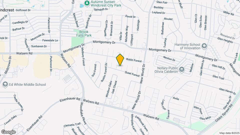 8007 Lake Forest Dr Map and Location Details