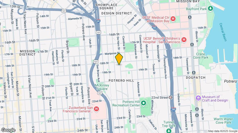 646 De Haro St Map and Location Details