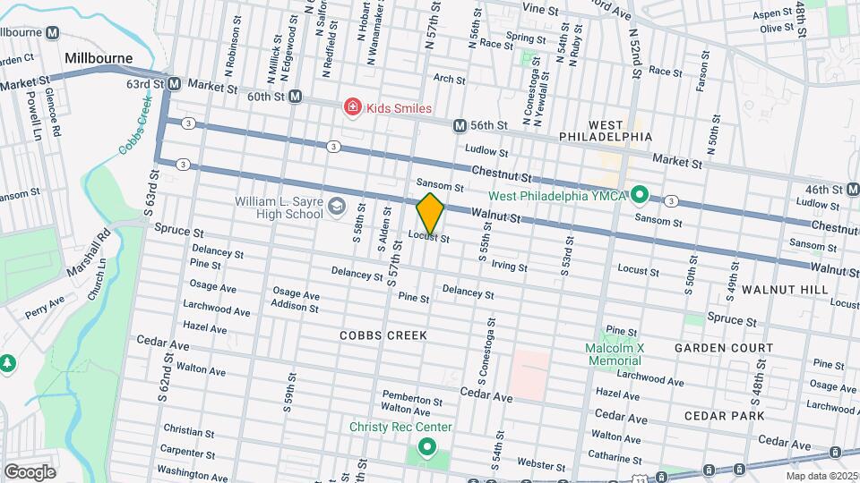 253 S Ithan St Mapa y Detalles de la Ubicación