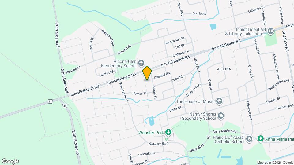 2180 Dawson Cres Map and Location Details